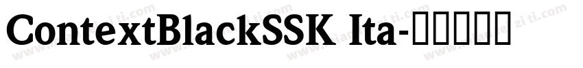 ContextBlackSSK Ita字体转换